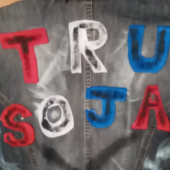 🟢 TRU SOJA band Jean Vest - Picture 5 of 8